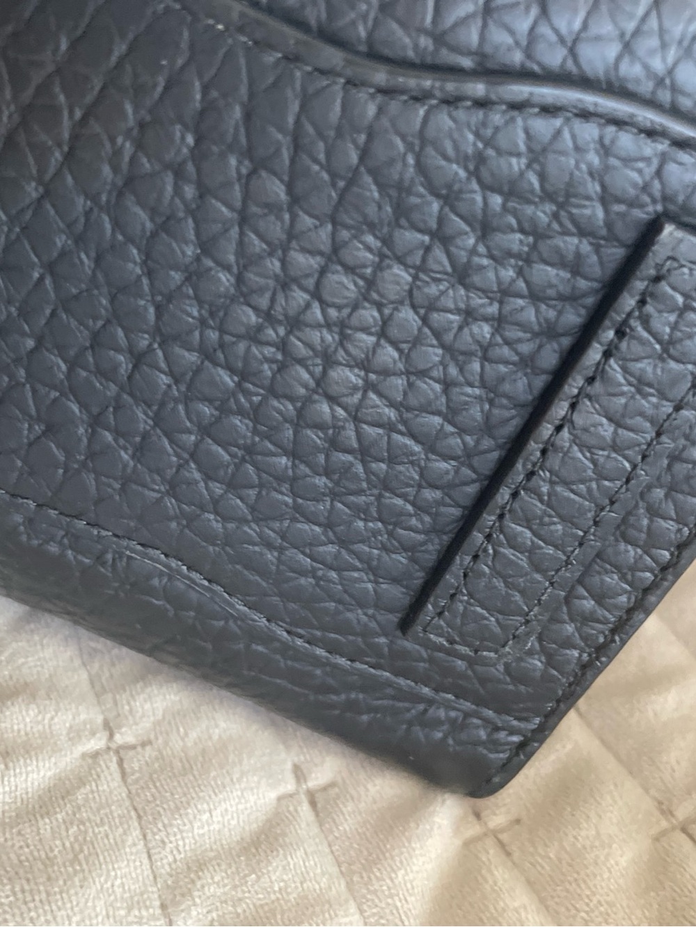 Furla Black Pebbled Leather Satchel with Gold Buckle - Picture 8 of 16
